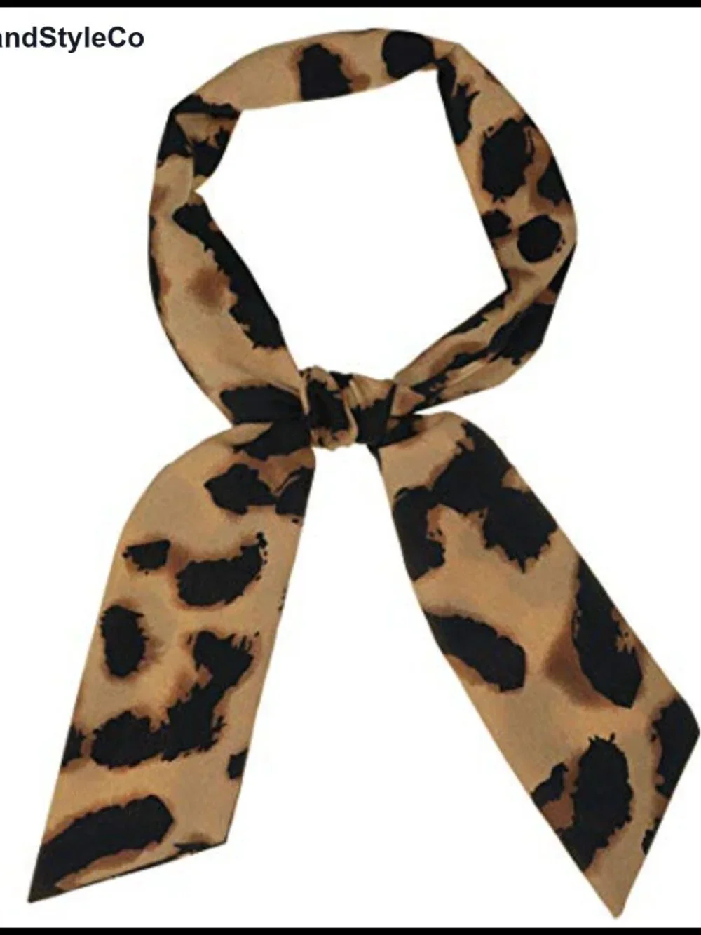Skinny Scarf, Thin Long Neckerchief, Polyester, Bag Handle Wrap, Hair Accessory